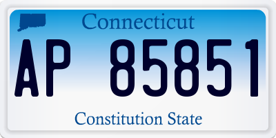CT license plate AP85851