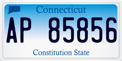 CT license plate AP85856