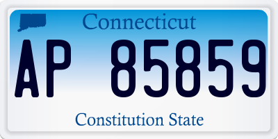 CT license plate AP85859