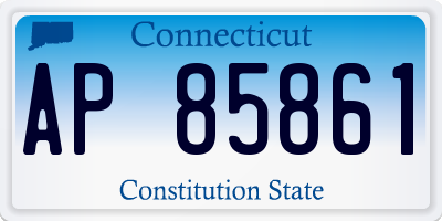 CT license plate AP85861