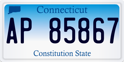 CT license plate AP85867
