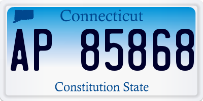 CT license plate AP85868