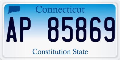 CT license plate AP85869