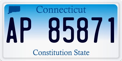 CT license plate AP85871