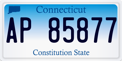 CT license plate AP85877