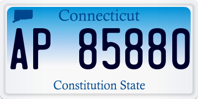 CT license plate AP85880
