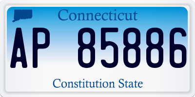 CT license plate AP85886