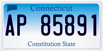 CT license plate AP85891
