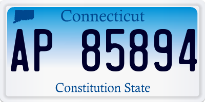 CT license plate AP85894