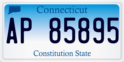 CT license plate AP85895