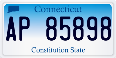 CT license plate AP85898
