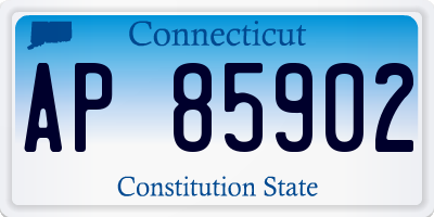 CT license plate AP85902