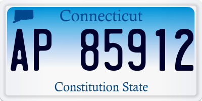 CT license plate AP85912