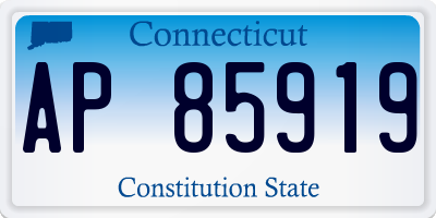 CT license plate AP85919
