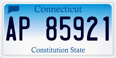 CT license plate AP85921