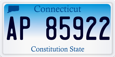 CT license plate AP85922