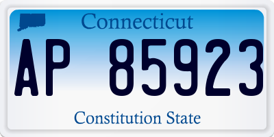 CT license plate AP85923