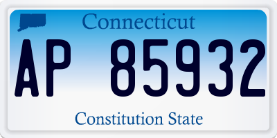 CT license plate AP85932
