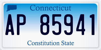 CT license plate AP85941