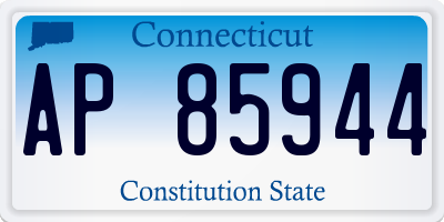 CT license plate AP85944