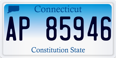 CT license plate AP85946