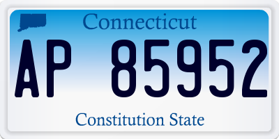 CT license plate AP85952