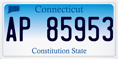 CT license plate AP85953