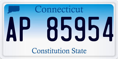 CT license plate AP85954