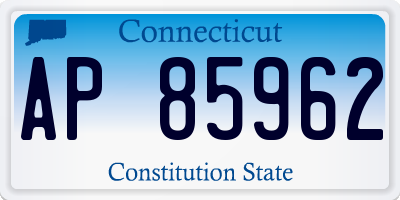 CT license plate AP85962