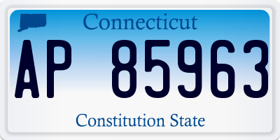 CT license plate AP85963