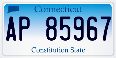 CT license plate AP85967