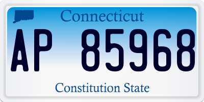 CT license plate AP85968