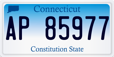 CT license plate AP85977