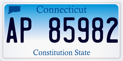 CT license plate AP85982
