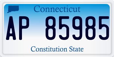 CT license plate AP85985