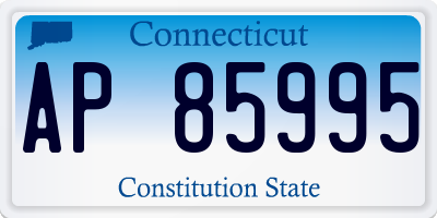 CT license plate AP85995