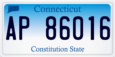 CT license plate AP86016