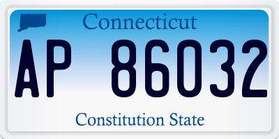 CT license plate AP86032