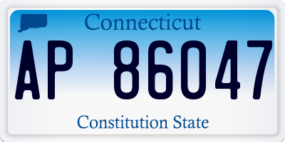CT license plate AP86047