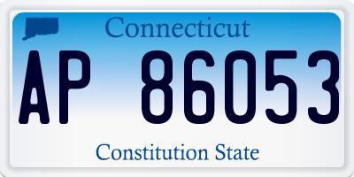CT license plate AP86053