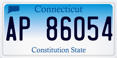 CT license plate AP86054