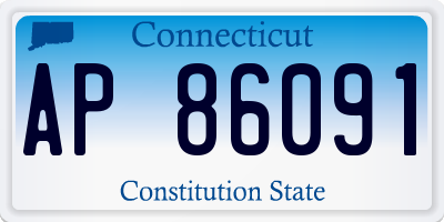 CT license plate AP86091