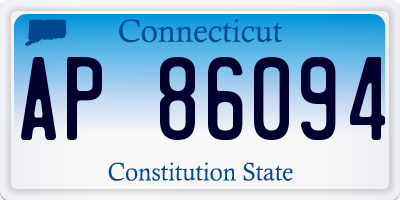 CT license plate AP86094