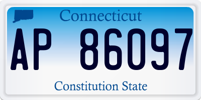 CT license plate AP86097