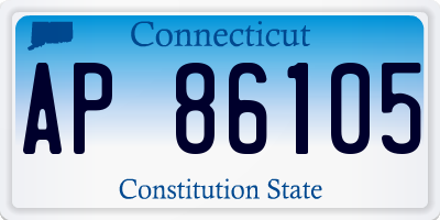 CT license plate AP86105