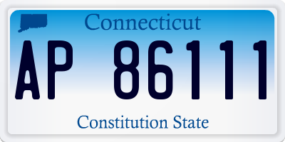 CT license plate AP86111