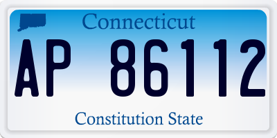 CT license plate AP86112