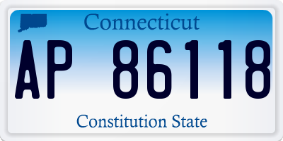 CT license plate AP86118