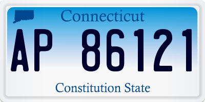 CT license plate AP86121