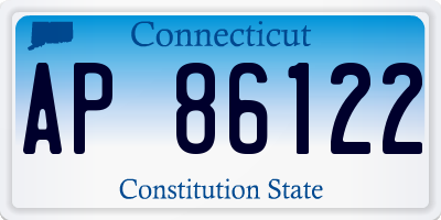 CT license plate AP86122